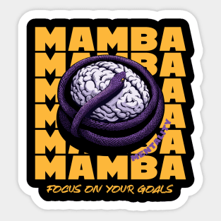 Mindset Is Everything: Mamba Mentality. The Power of a Focused Mind Is Unstoppable. Sticker